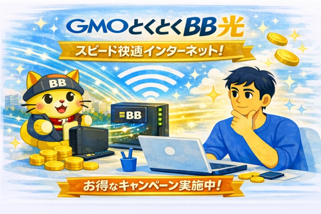 GMOとくとくBB光をおすすめできる人/出来ない人！メリットデメリット合わせて完全解説